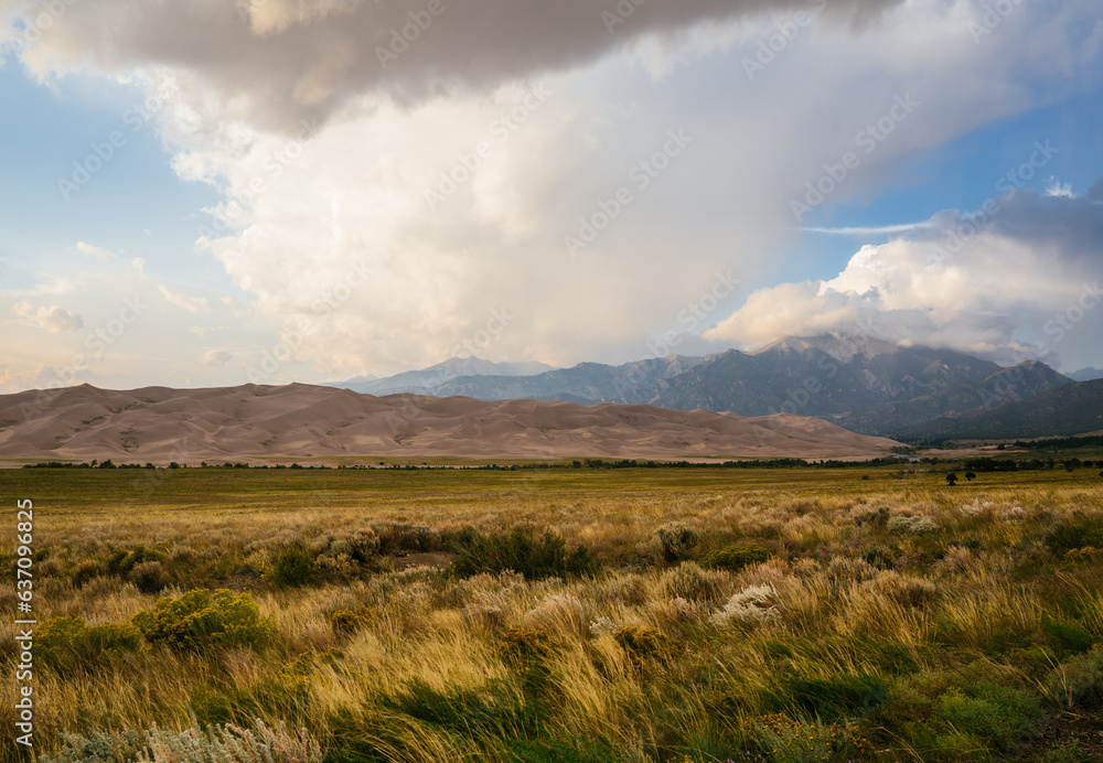 Landscape View of Great Sand Dunes National Park in Colorado