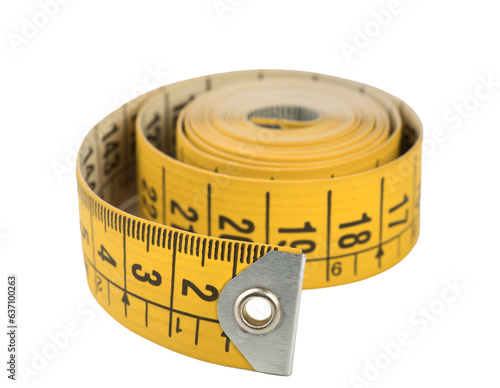 a yellow tailor's tape measure