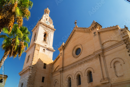 Exterior of the church of Xativa, Valencia (Spain)