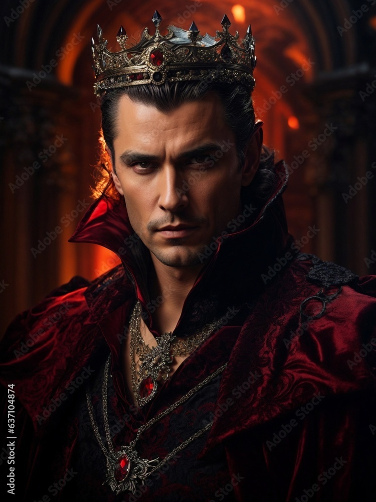 Obraz premium A man wearing a crown