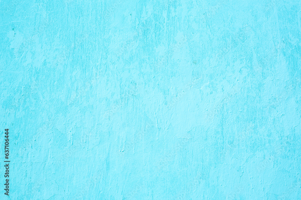 Bright blue stucco wall background