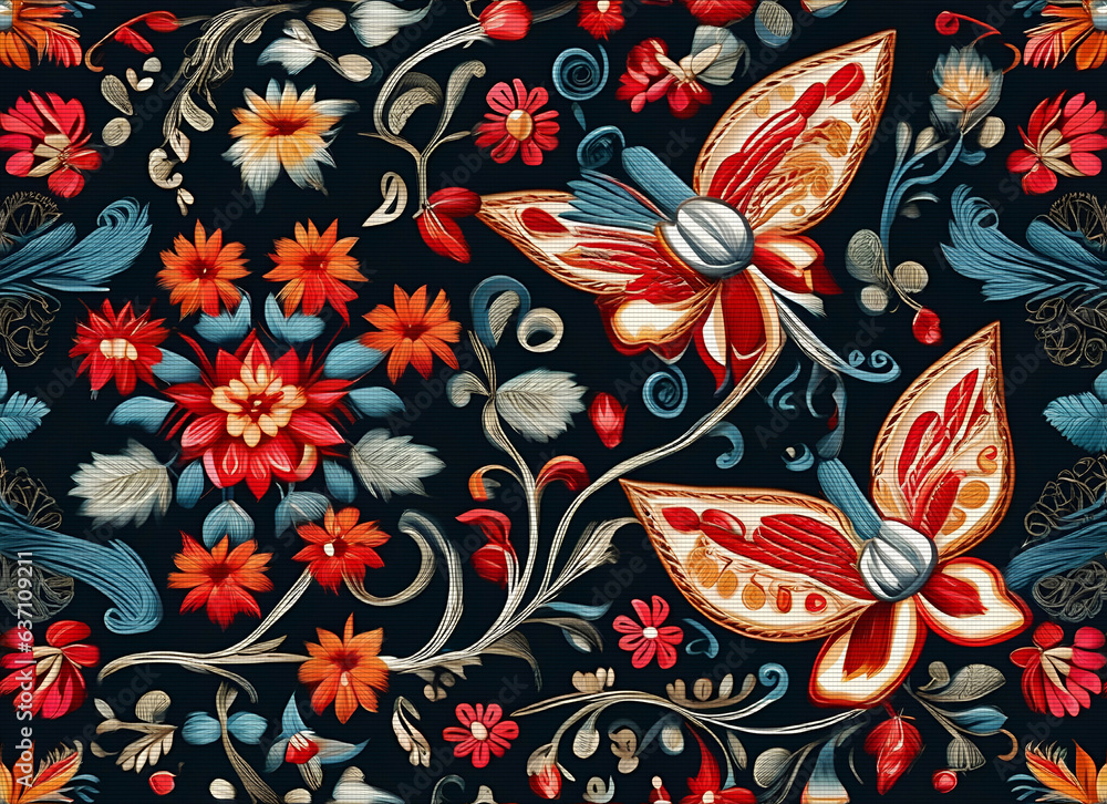 Floral tapestry Floral tapestry