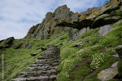 Fotografie Skellig Michael Monastery (Skellig Michael: Home of Luke Skywalker in Star Wars)