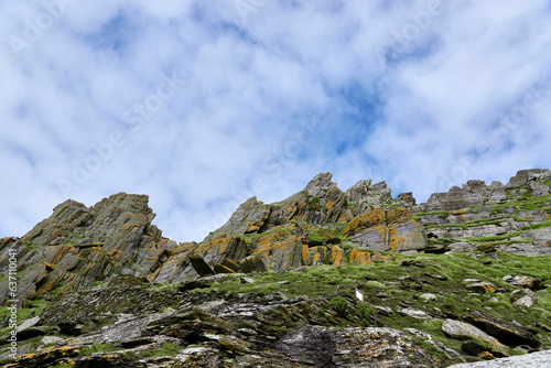 Obraz na płótnie Skellig Michael Monastery (Skellig Michael: Home of Luke Skywalker in Star Wars)