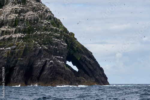 Obraz na płótnie Skellig Michael Monastery (Skellig Michael: Home of Luke Skywalker in Star Wars)