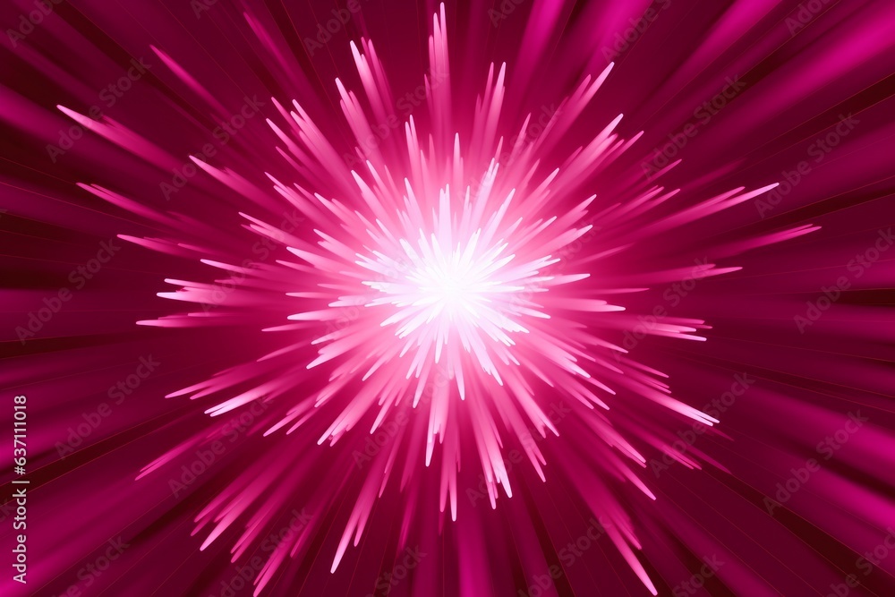 A vibrant pink star burst against a dramatic black background A vibrant pink star burst against a dramatic black background