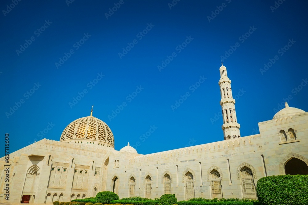 Obraz premium Sultan Qaboos Grand Mosque in Oman, Middle East, Asia