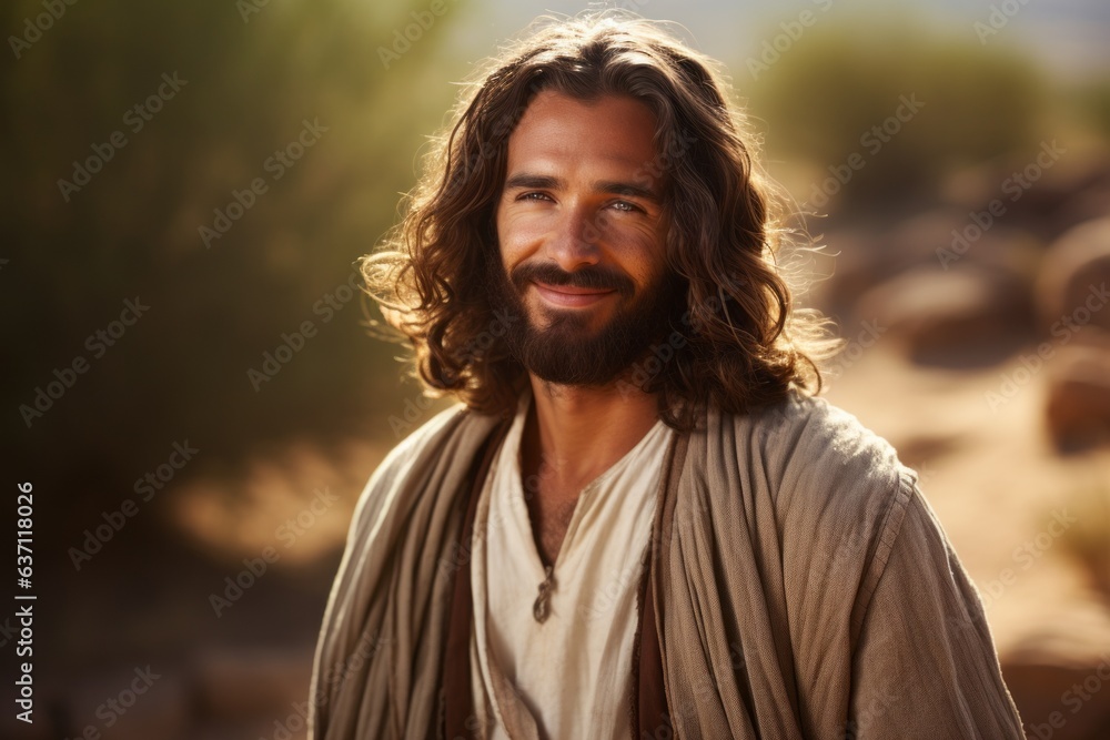 Portrait of Jesus Christ with copy space for text Portrait of Jesus Christ with copy space for text