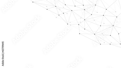 Abstract geometric background. Plexus mesh backdrop. Vector