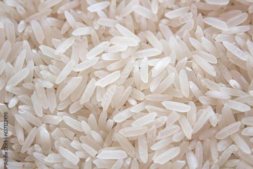 grains of uncooked white rice texture background