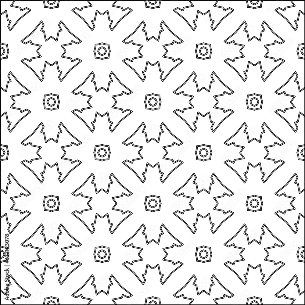 Stylish texture with figures from lines.Abstract geometric black and white pattern for web page, textures, card, poster, fabric, textile. Monochrome graphic repeating design. Stylish texture with figures from lines.Abstract geometric black and white pattern for web page, textures, card, poster, fabric, textile. Monochrome graphic repeating design.