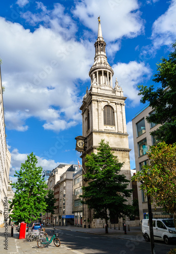 St Mary-le-Bow Church on Cheapside in London, England