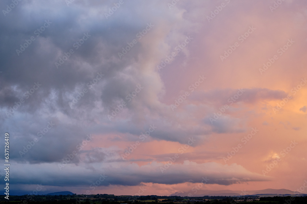 Fototapeta premium Cloudscape storm over mountains
