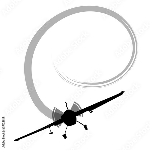 Vector icon of a stunt plane