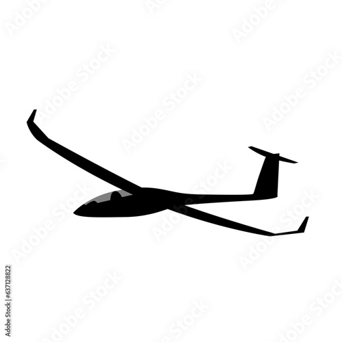 Silhouette of a glider