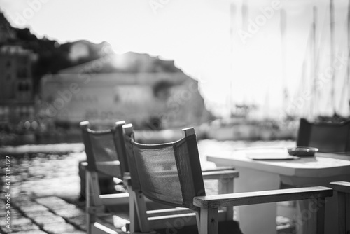 Fototapeta Naklejka Na Ścianę i Meble -  cafe in hydra greece