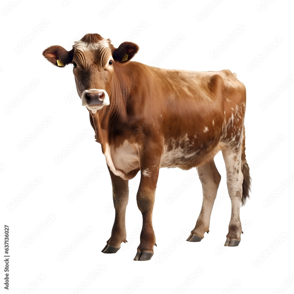 cow isolated on transparent background