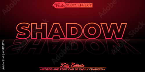 Shadow Vector Editable Text Effect Template
