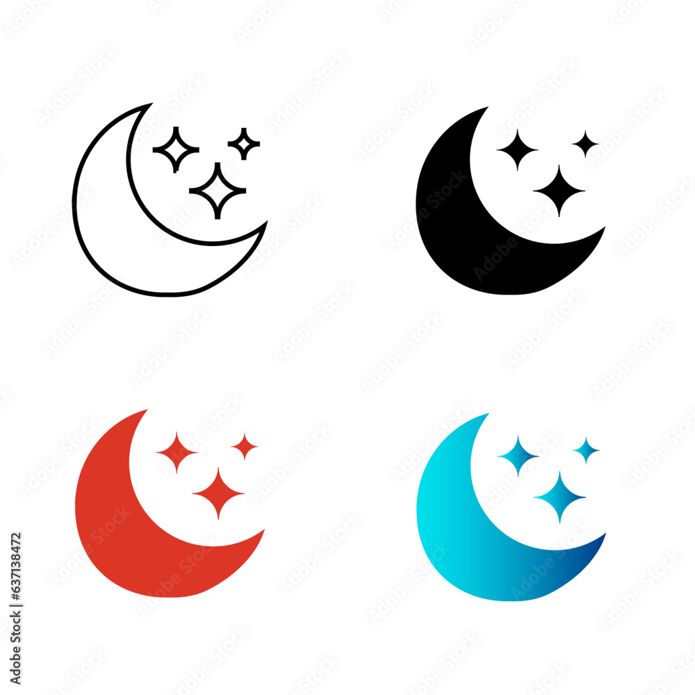 Abstract Evening Silhouette Illustration Abstract Evening Silhouette Illustration