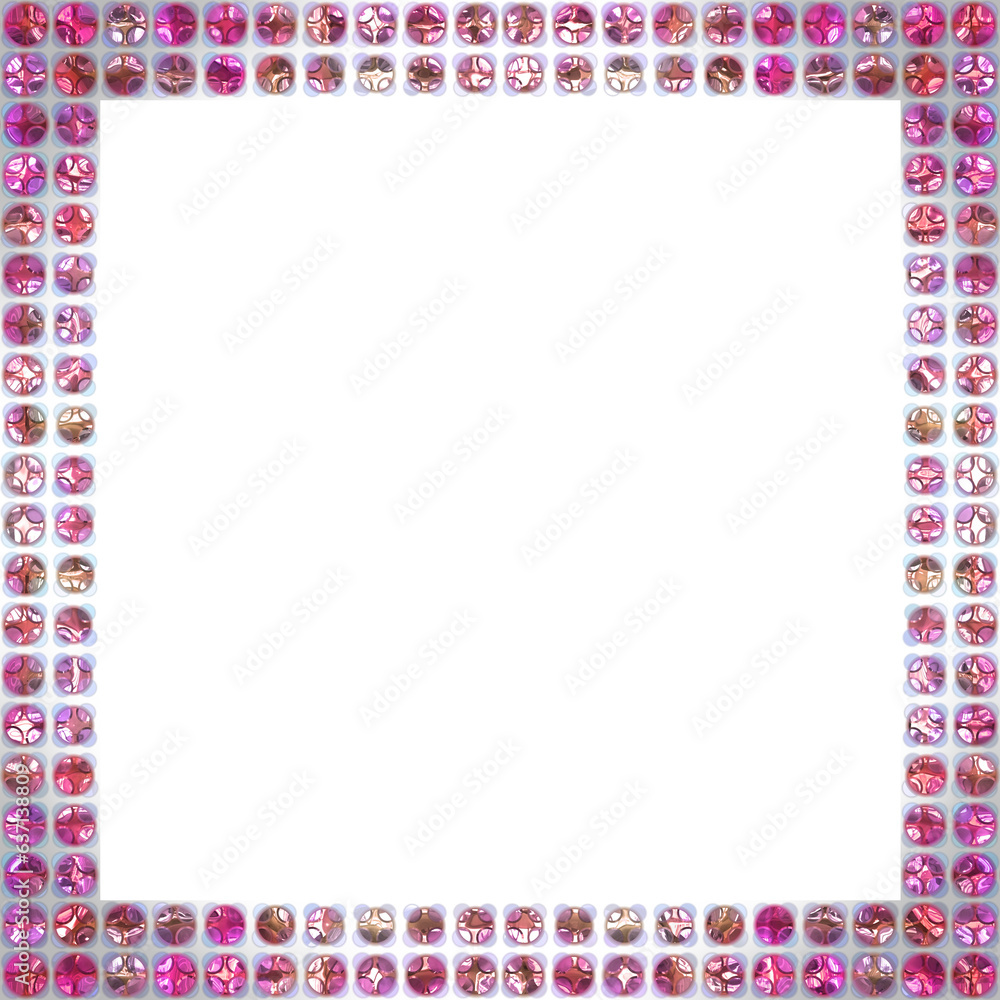 3D illustration of a Colourful Sequence Frame 3D illustration of a Colourful Sequence Frame