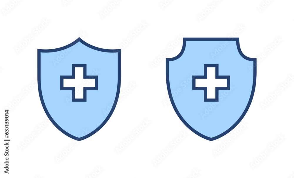 Fototapeta premium Health insurance icon vector. Insurance health document sign and symbol