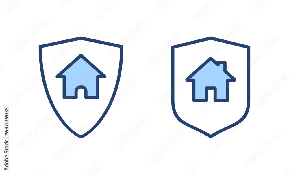 house insurance icon vector. house protection sign and symbol house insurance icon vector. house protection sign and symbol