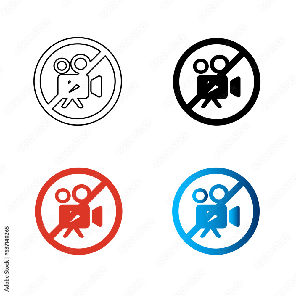 Abstract No Video Silhouette Illustration Abstract No Video Silhouette Illustration