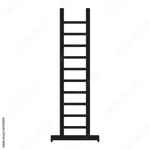 Folding ladder icon
