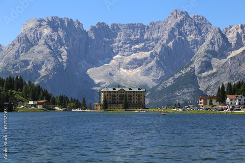 Lago di Misurina in Italy, Dolomites 