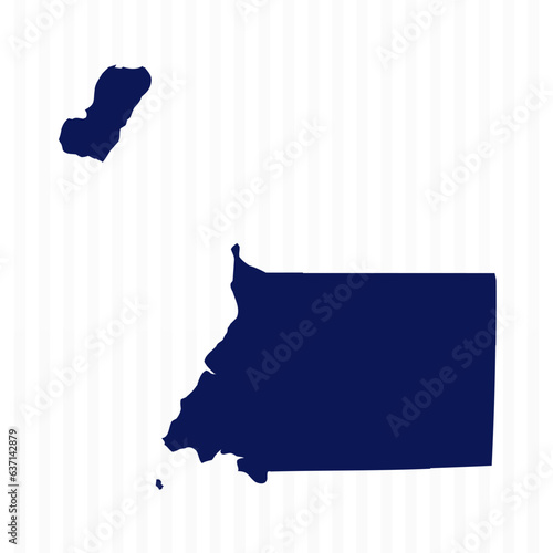 Flat Simple Equatorial Guinea Vector Map