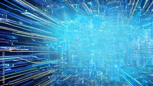 Abstract circuit board futuristic technology processing background