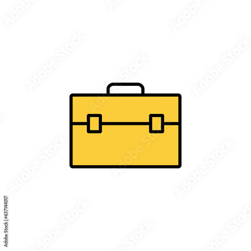 Briefcase icon vector for web and mobile app. suitcase sign and symbol. luggage symbol.