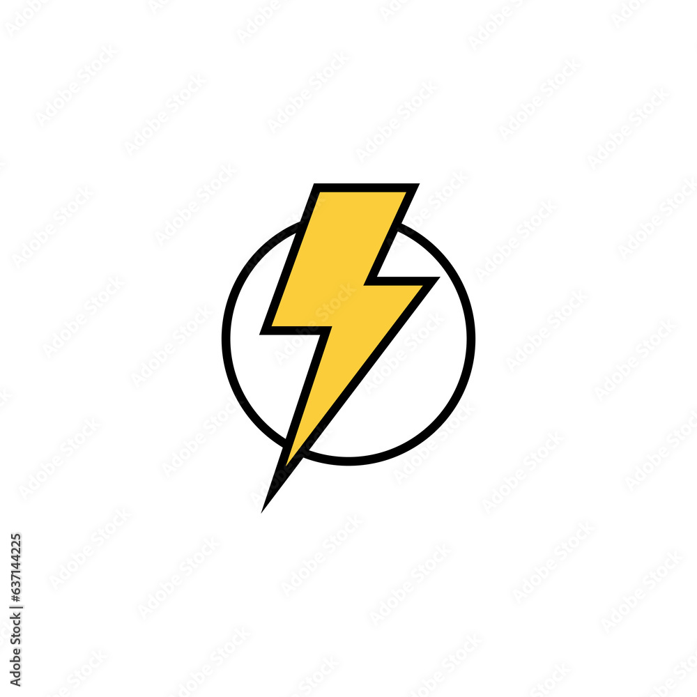 Lightning icon vector for web and mobile app. electric sign and symbol. power icon. energy sign Lightning icon vector for web and mobile app. electric sign and symbol. power icon. energy sign