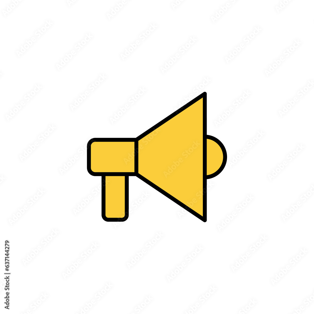 Megaphone icon vector for web and mobile app. Loudspeaker sign and symbol Megaphone icon vector for web and mobile app. Loudspeaker sign and symbol