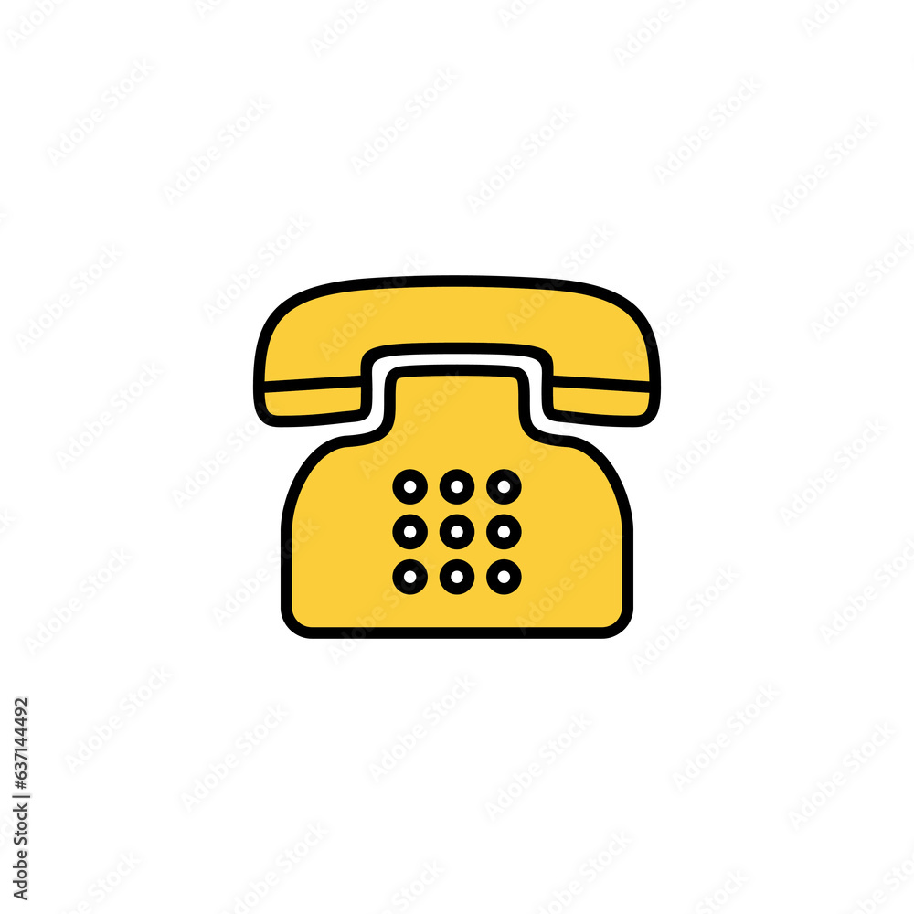 Telephone icon vector for web and mobile app. phone sign and symbol Telephone icon vector for web and mobile app. phone sign and symbol
