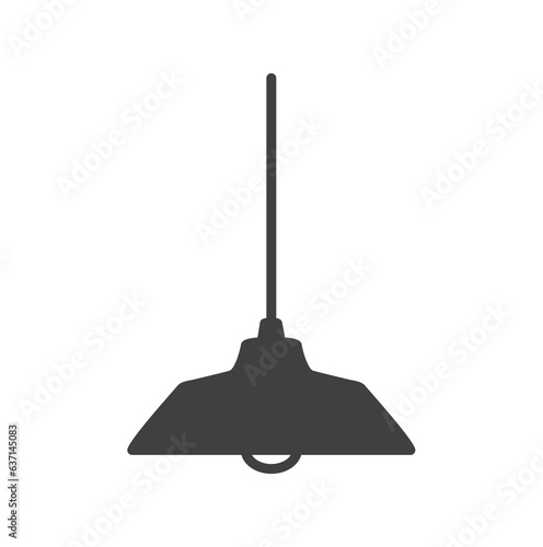 Chandelier icon vector on white background, silhouette Chandelier and lamp. Ceiling lamp sign. Interior illuminate light symbol. Classic flat style. Quality design element. Simple chandelier icon. 