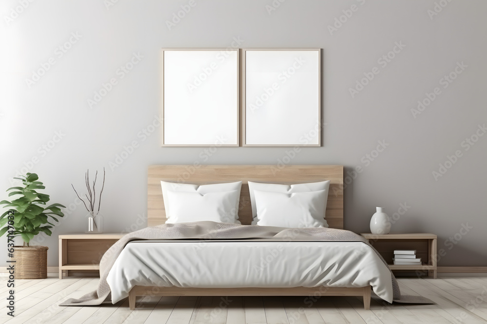 Naklejka premium Serene Polished Ambiance, generative ai