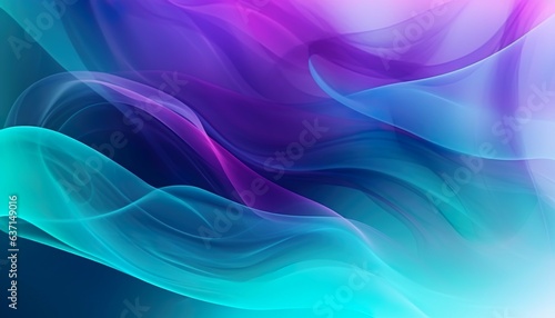 Blue mint and purple background interior