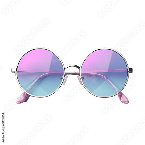 transparent background front view of trendy sunglasses