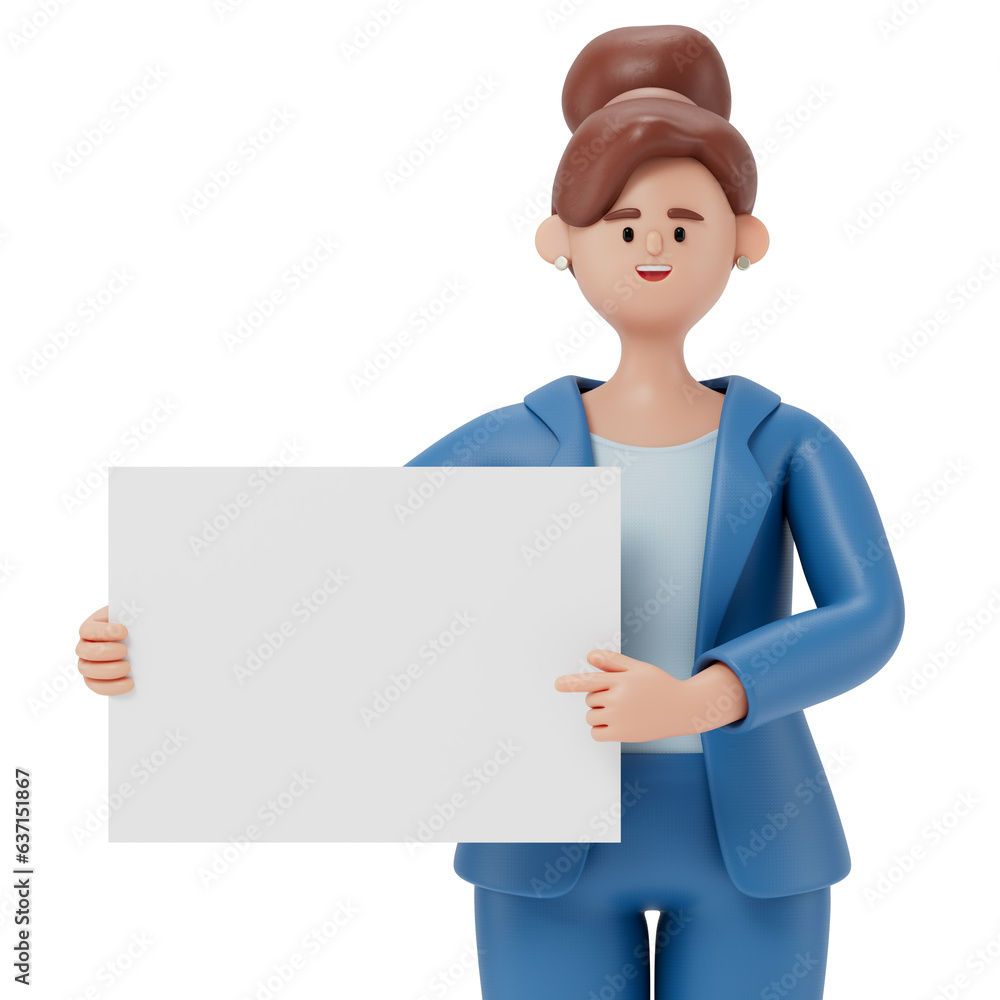 Cartoon characters holding an empty white board for insert a concept.3d rendering,conceptual image. isolated on white background. Cartoon characters holding an empty white board for insert a concept.3d rendering,conceptual image. isolated on white background.