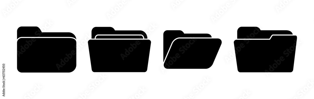 Folder icon vector. document folder icon Folder icon vector. document folder icon