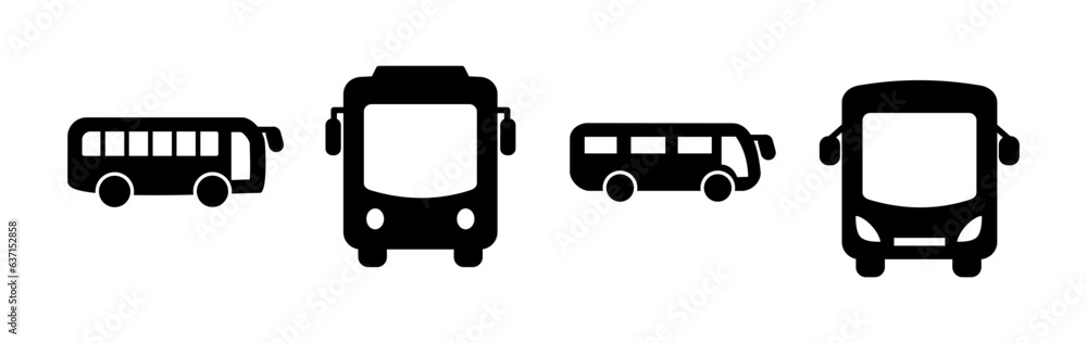 Bus icon vector. bus vector icon