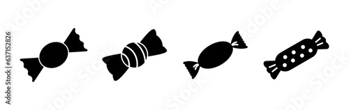 Candy icon vector. candy vector icon