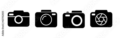 Camera Icon in trendy flat style isolated. Camera symbol web site design