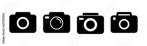 Camera Icon in trendy flat style isolated. Camera symbol web site design