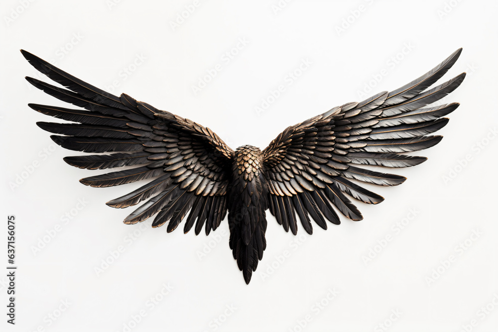 Obraz premium angel wings isolated on white