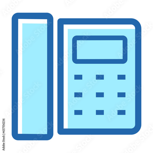 Telephone communication symbol icon vector design illustration