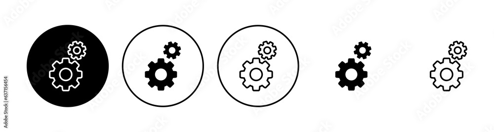 setting Icon set. Cog settings Icon Symbol setting Icon set. Cog settings Icon Symbol