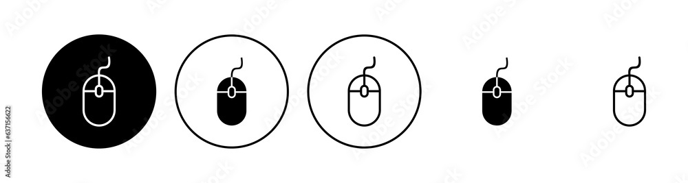 Mouse icon set. click icon vector. pointer icon vector. Mouse icon set. click icon vector. pointer icon vector.