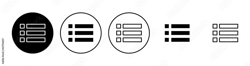 Menu Icon set. web menu icon. hamburger menu symbol Menu Icon set. web menu icon. hamburger menu symbol